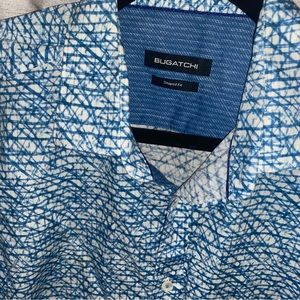 BUGATCHI Blue and white print